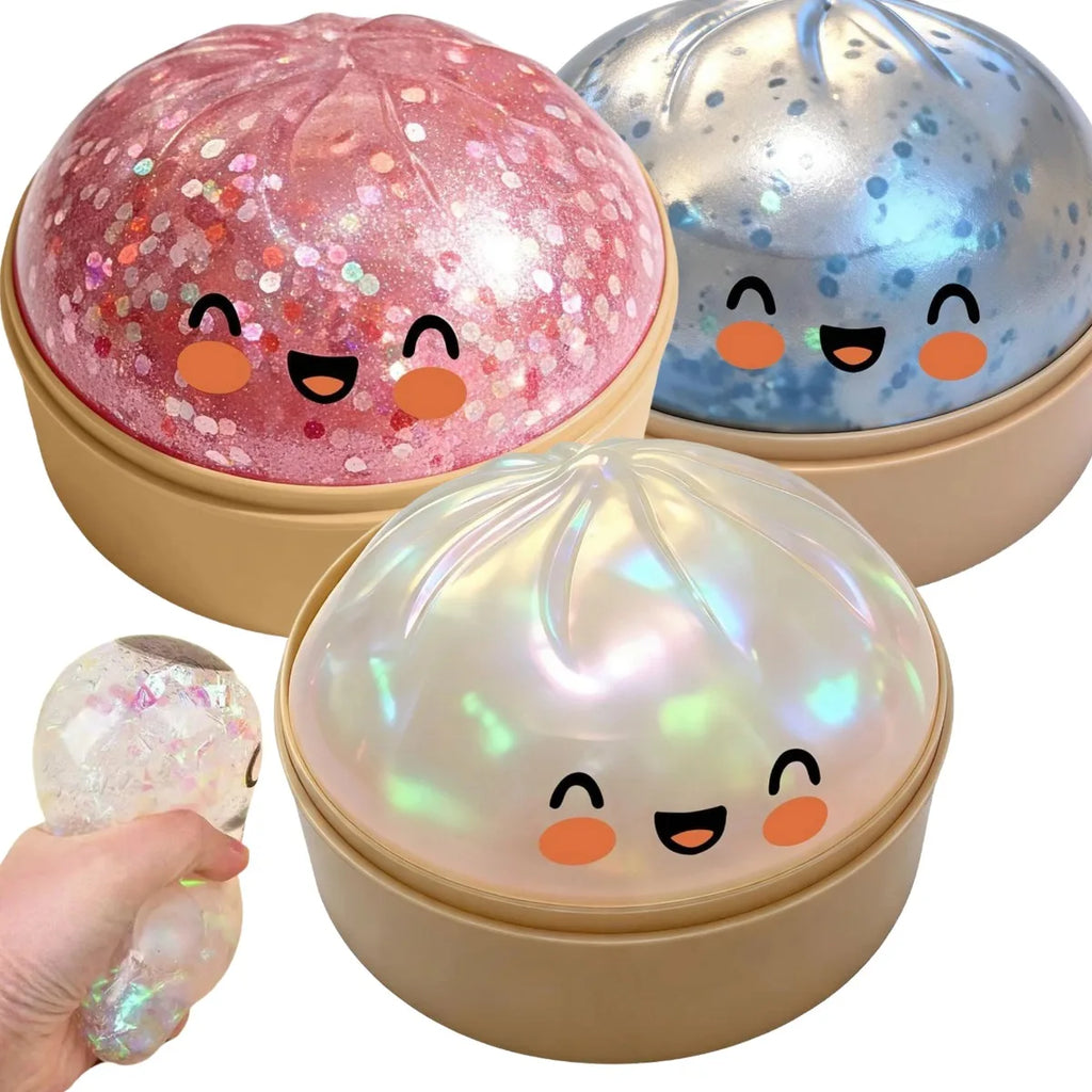 💥 SLAYYY KIDS™ Mystery Squishy Buns | Kawaii Sensory Fidget Toys 🍡