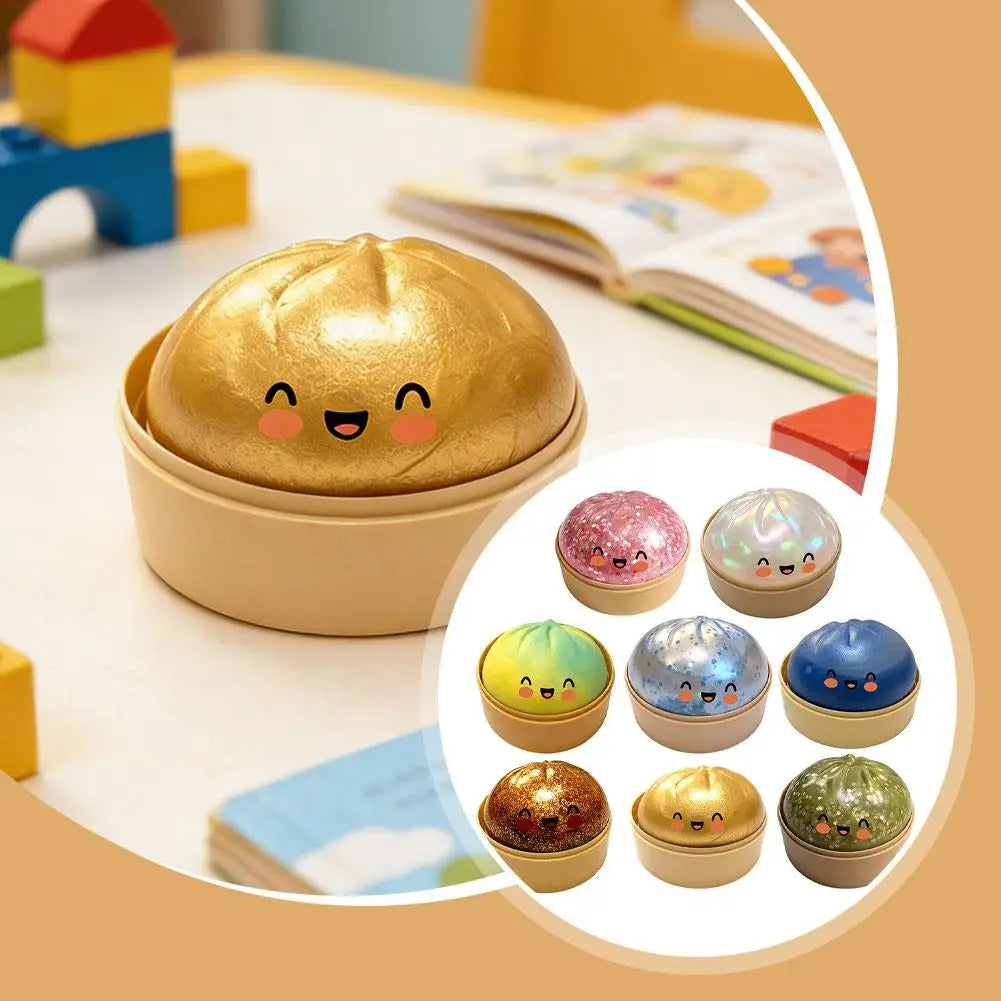 💥 SLAYYY KIDS™ Mystery Squishy Buns | Kawaii Sensory Fidget Toys 🍡